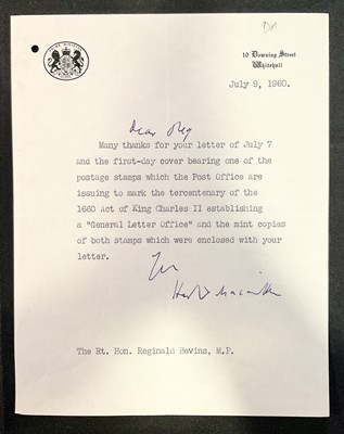 Lot 502 - HAROLD MACMILLAN - Signed one page letter from...