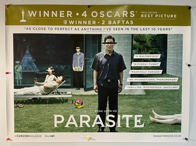 Lot 22 - PARASITE (2019) UK Quad film poster for the...