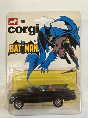 Lot 2 - CORGI Juniors #69 Batman Batmobile on a later...