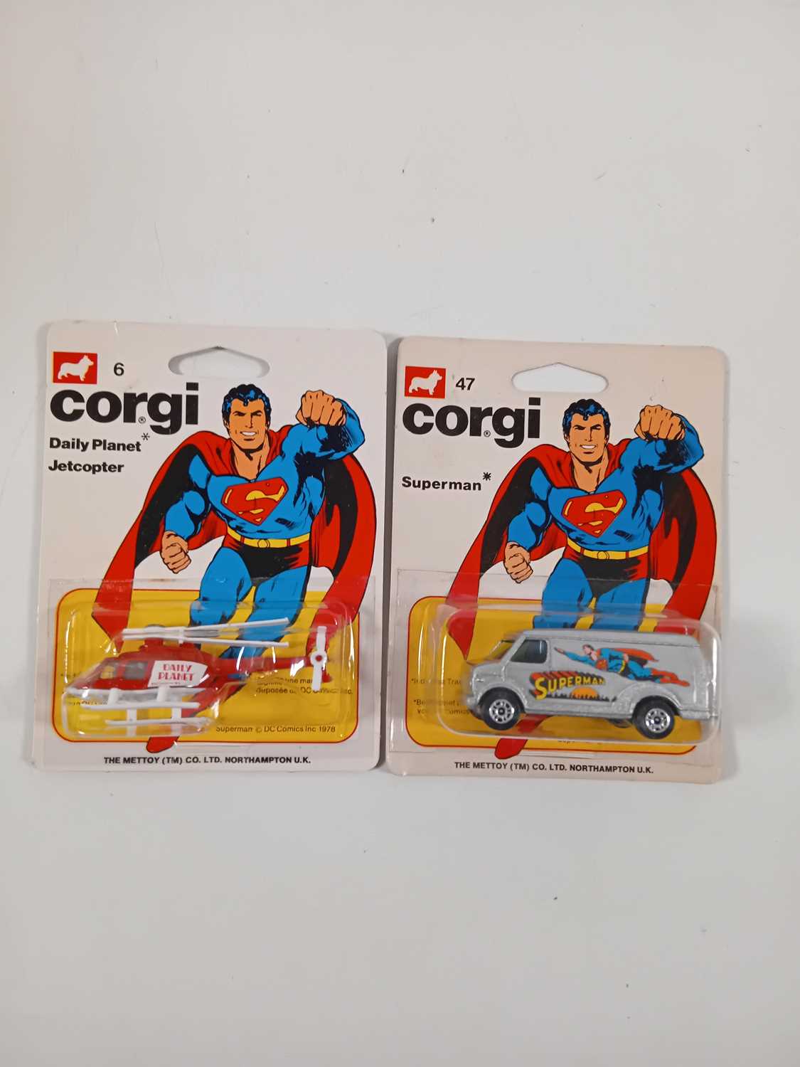 Lot 22 - A pair of CORGI Juniors 'Superman' #6 Daily...