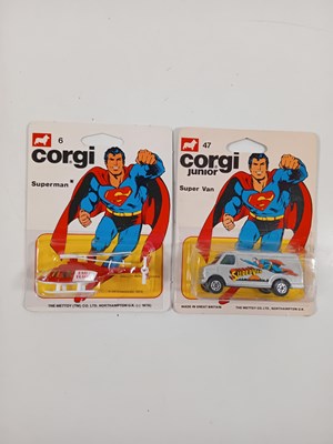 Lot 23 - A pair of CORGI Juniors 'Superman' #6 Daily...