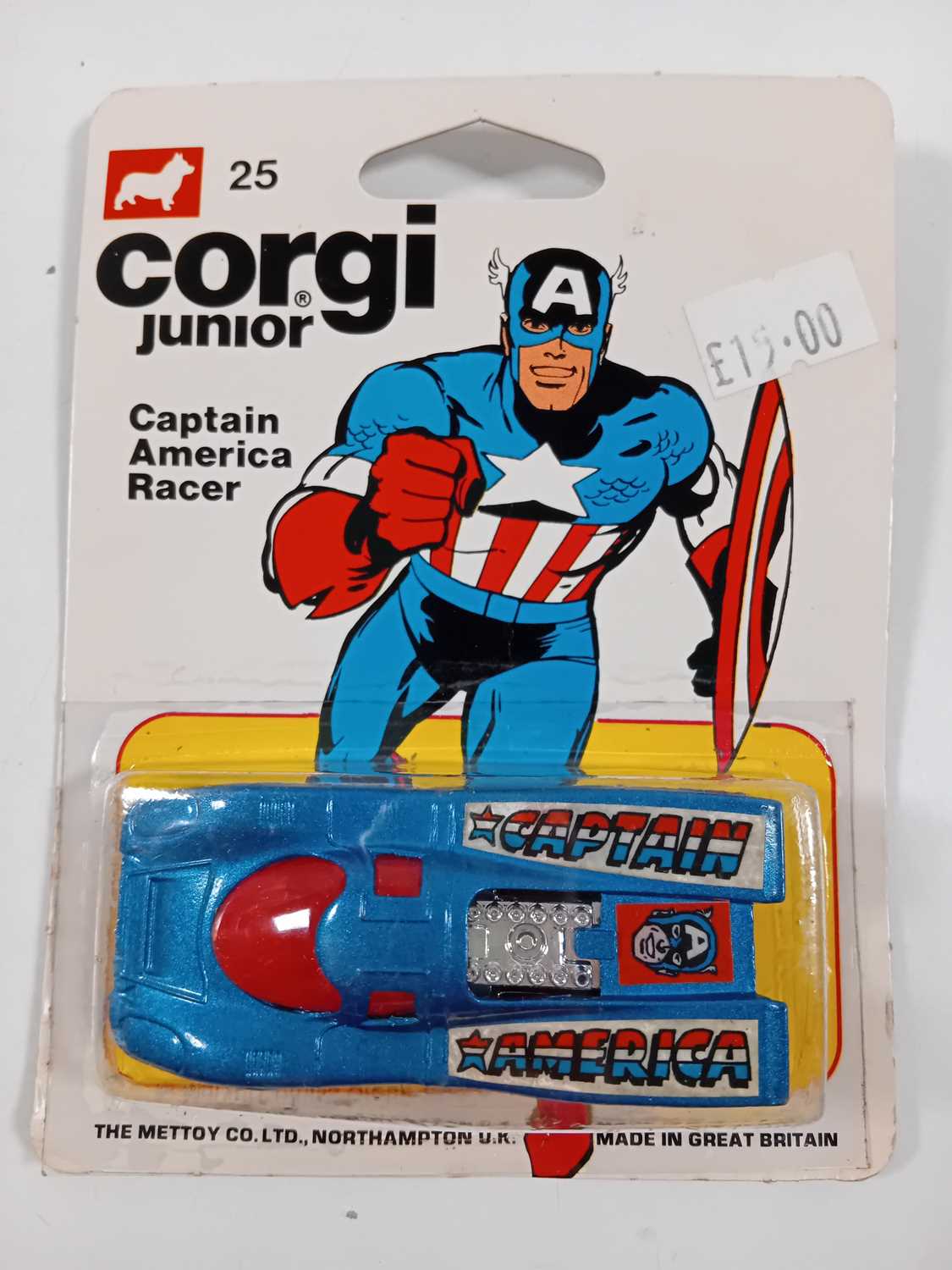 Lot 25 - CORGI Juniors #25 Captain America racer - All...