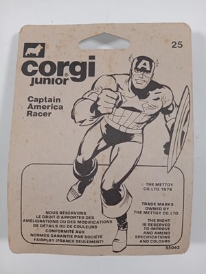 Lot 25 - CORGI Juniors #25 Captain America racer - All...