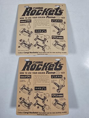Lot 32 - A pair of CORGI Rockets sealed on original...