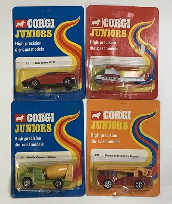 Lot 53 - CORGI Juniors mid 1970's regular backing cards...
