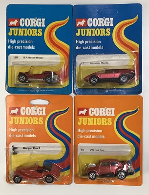 Lot 54 - CORGI Juniors mid 1970's regular backing cards...