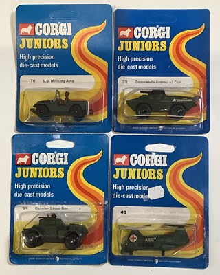 Lot 57 - CORGI Juniors mid 1970's regular backing cards...