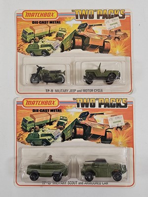 Lot 65 - MATCHBOX mid 1970's 'Two' packs, comprising of...