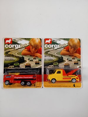 Lot 137 - A pair of CORGI Juniors, German issue, limited...