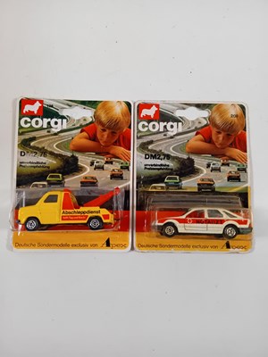 Lot 138 - A pair of CORGI Juniors, German issue, limited...