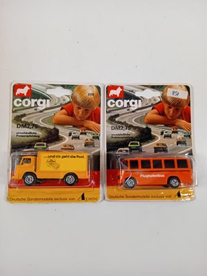 Lot 140 - A pair of CORGI Juniors, German issue, limited...