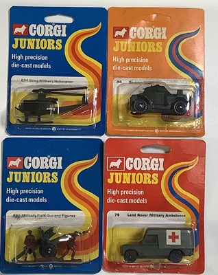 Lot 197 - CORGI Juniors mid 1970's regular backing cards...