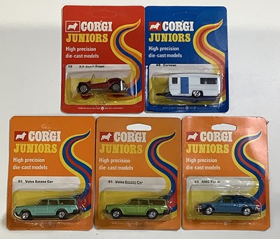 Lot 200 - CORGI Juniors mid 1970's regular backing cards...