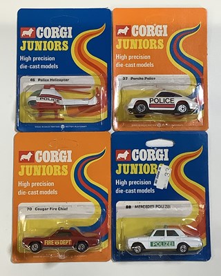 Lot 207 - CORGI Juniors mid 1970's regular backing cards...