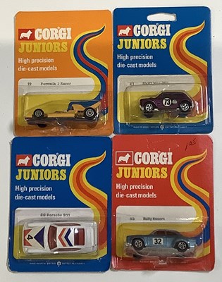 Lot 209 - CORGI Juniors mid 1970's regular backing cards...
