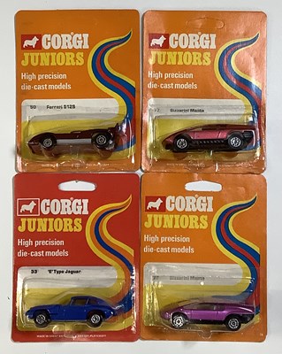 Lot 210 - CORGI Juniors mid 1970's regular backing cards...