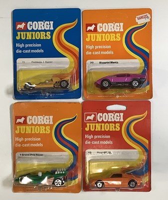 Lot 213 - CORGI Juniors mid 1970's regular backing cards...