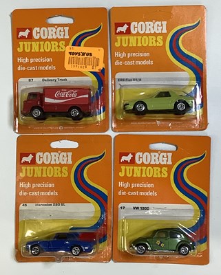 Lot 215 - CORGI Juniors mid 1970's regular backing cards...