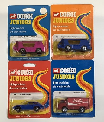 Lot 216 - CORGI Juniors mid 1970's regular backing cards...