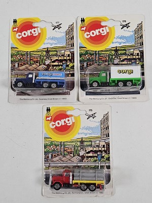 Lot 217 - Mid 1980's CORGI Juniors on picture cards (3) -...