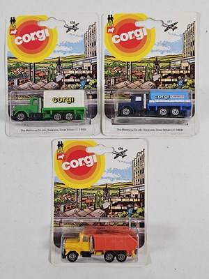 Lot 221 - Mid 1980's CORGI Juniors on picture cards (3) -...