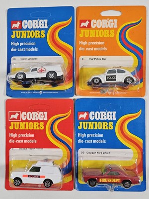 Lot 244 - CORGI Juniors mid 1970's regular backing cards...