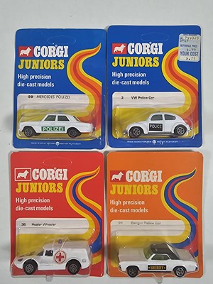 Lot 252 - CORGI Juniors mid 1970's regular backing cards...