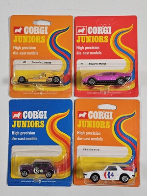 Lot 256 - CORGI Juniors mid 1970's regular backing cards...