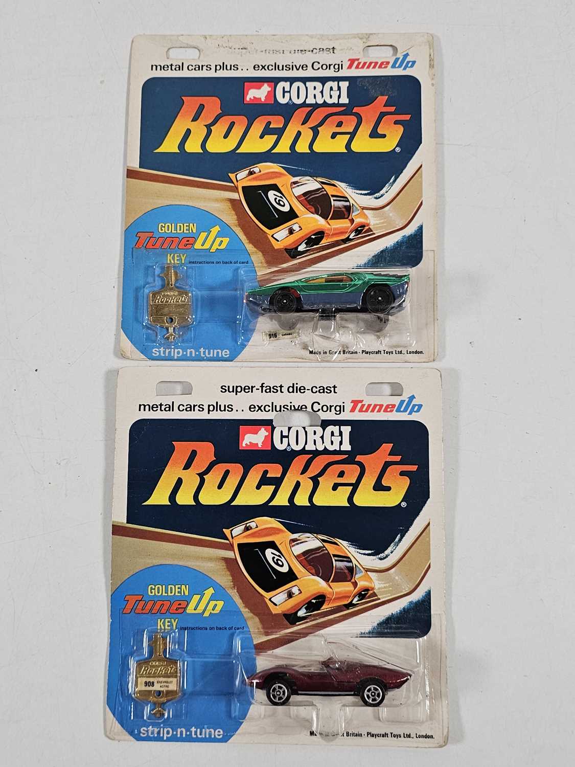 Lot 383 - A pair of CORGI Rockets sealed on original