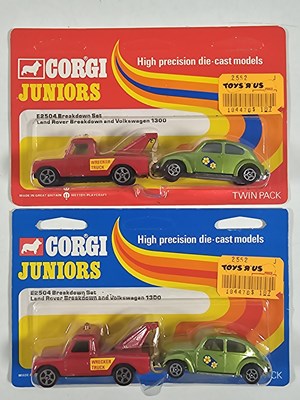 Lot 416 - A pair of 1970's, CORGI Juniors twin packs on...