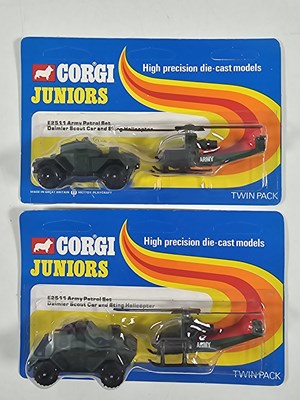 Lot 423 - A pair of 1970's, CORGI Juniors twin packs on...