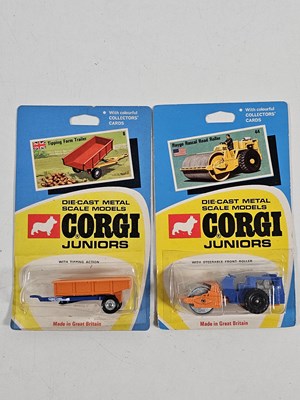 Lot 427 - A pair of CORGI Juniors on original Regular...