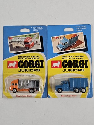 Lot 431 - A pair of CORGI Juniors on original Regular...