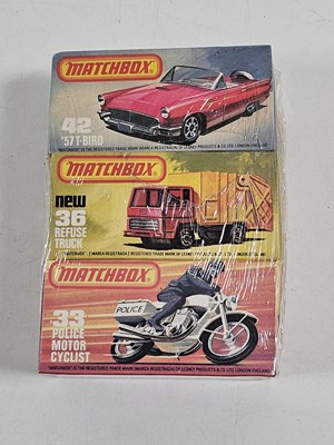 Lot 446 - MATCHBOX Superfast shop/trade pack of 3 shrink...