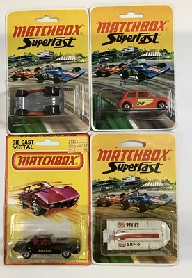 Lot 485 - A group of MATCHBOX Superfast USA issue carded...