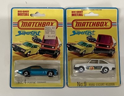 Lot 487 - A pair of MATCHBOX Superfast USA issue carded...