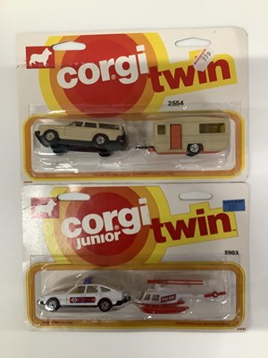 Lot 492 - A pair of mid 1970's CORGI Juniors twin packs...
