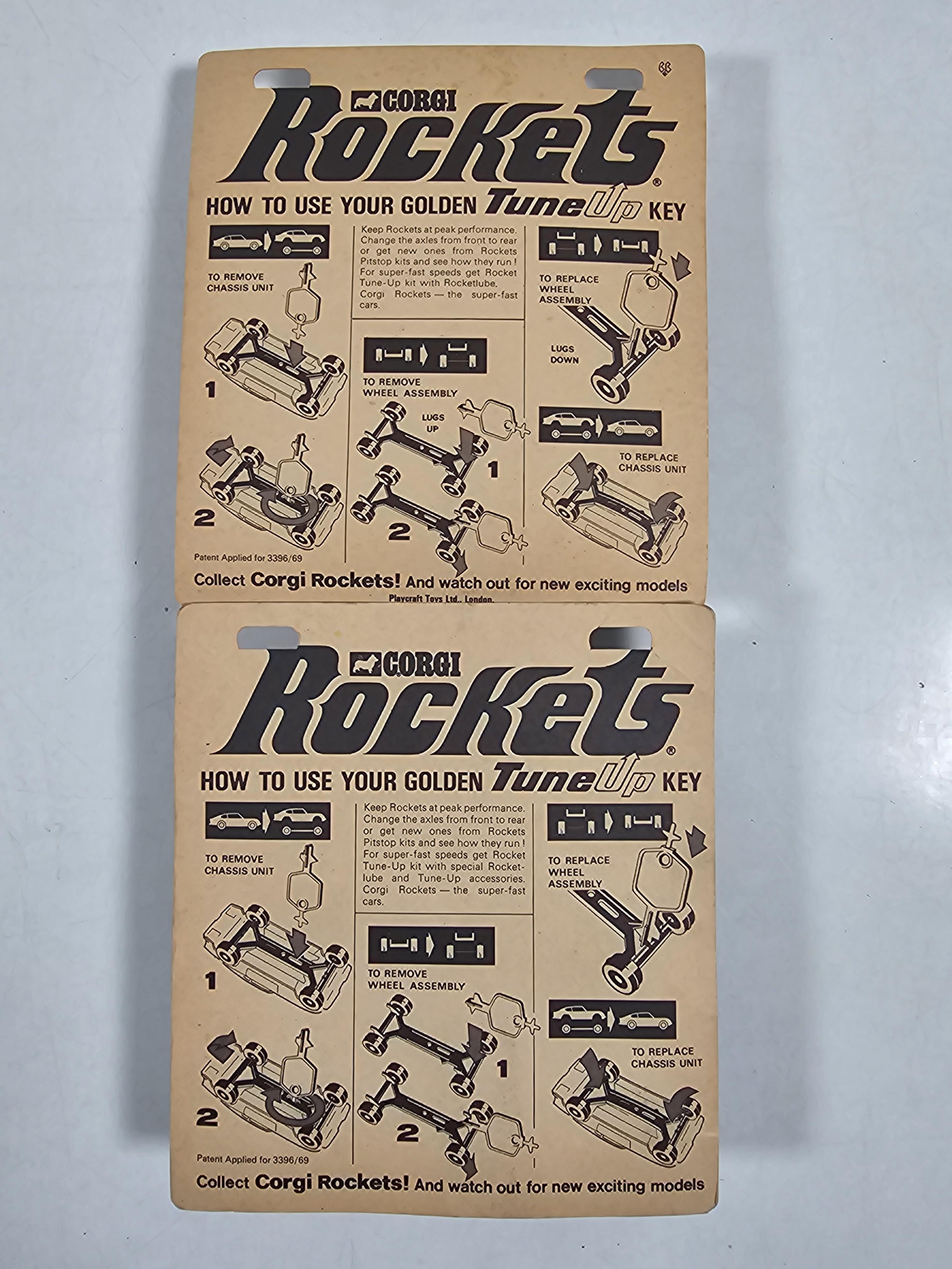 Lot 505 - A pair of CORGI Rockets sealed on original