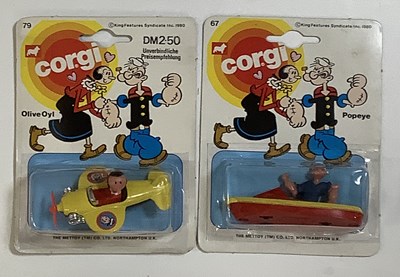 Lot 529 - A pair of CORGI Juniors #67 Popeye boat and...