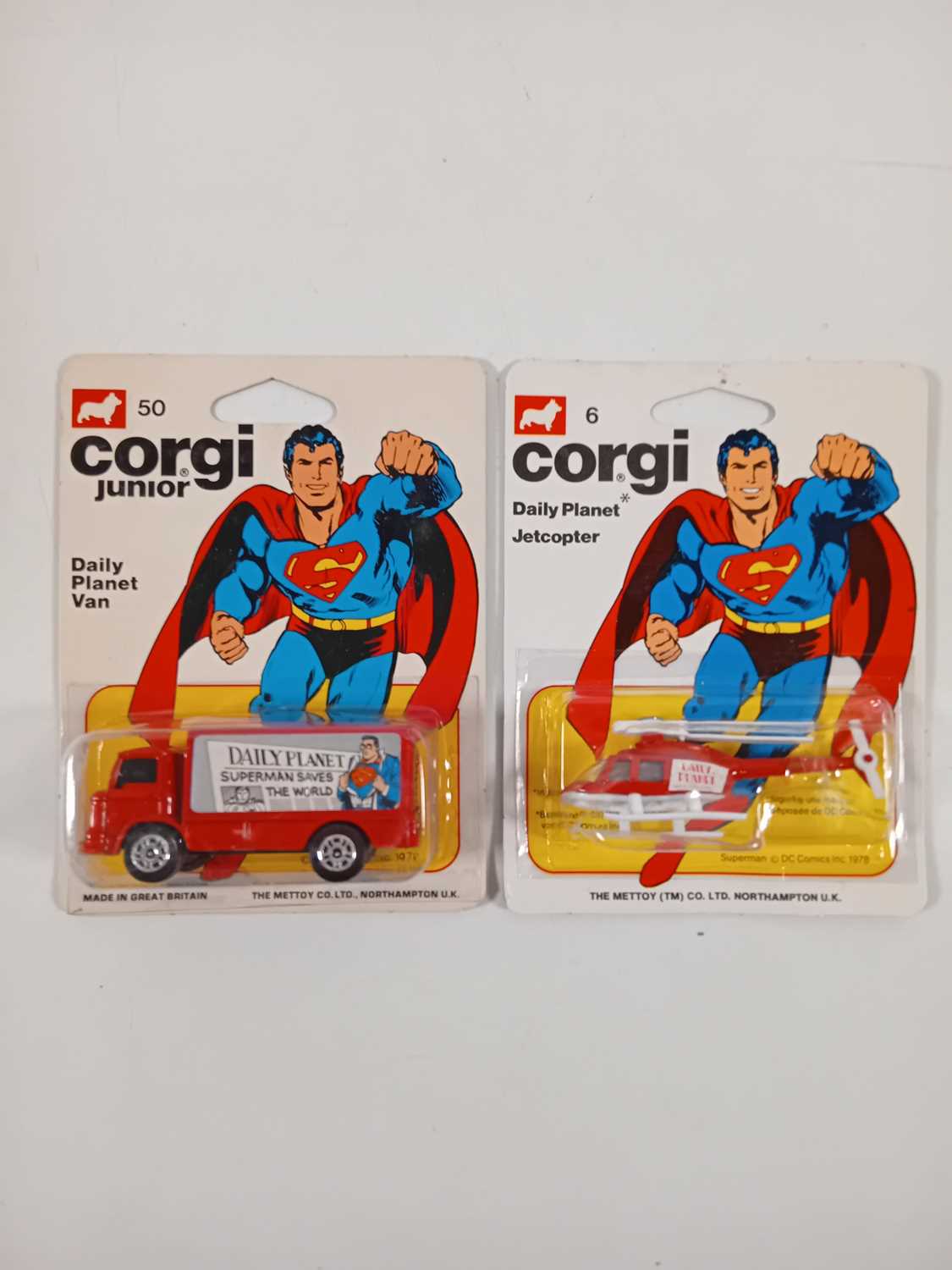 Lot 538 - A pair of CORGI Juniors 'Superman' #6 Daily...
