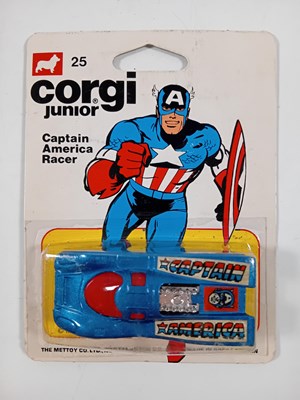 Lot 543 - CORGI Juniors #25 Captain America racer - All...