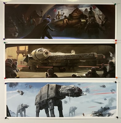 Lot 827 - A set of three PABLO OLIVERA STAR WARS Prints,...