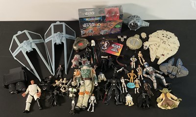 Lot 665 - STAR WARS: A group of modern Star Wars figures...