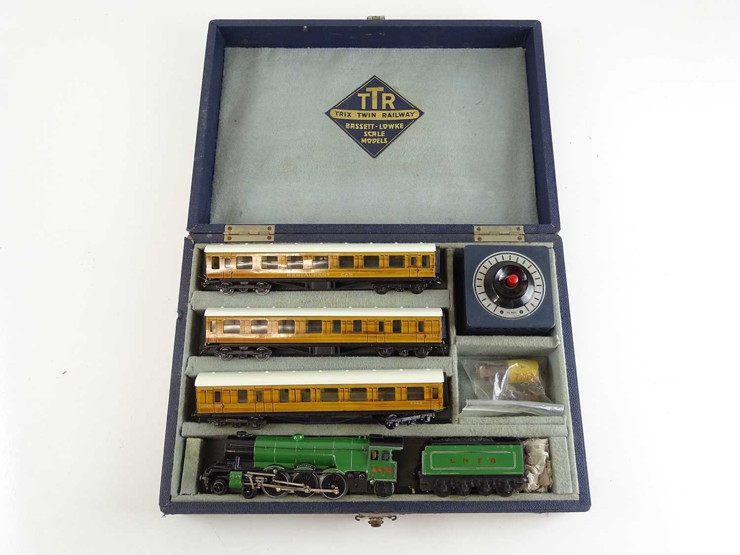 Lot 281 - A TRIX TWIN rare pre war Flying Scotsman train...