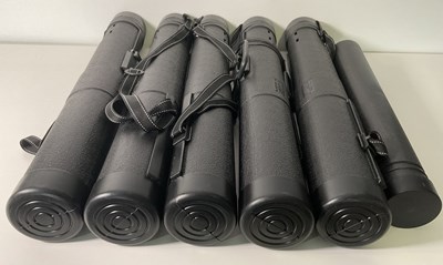 Lot 419 - A group of telescopic art / poster carry tubes,...