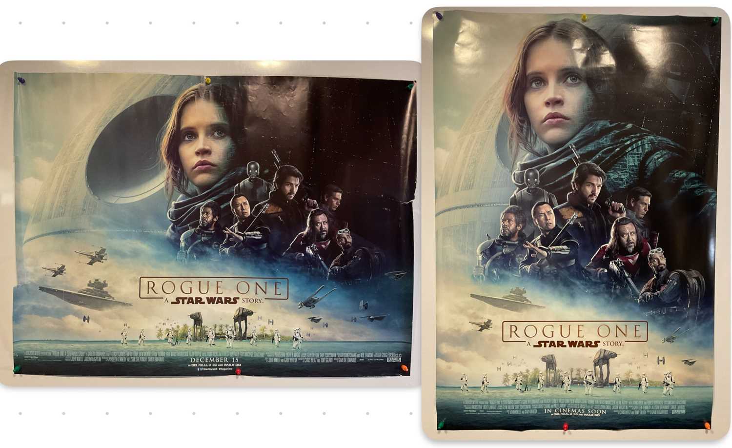 Lot 810 - ROGUE ONE: A STAR WARS STORY (2016) UK Quad...