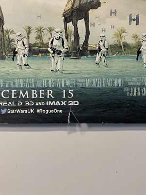 Lot 810 - ROGUE ONE: A STAR WARS STORY (2016) UK Quad...