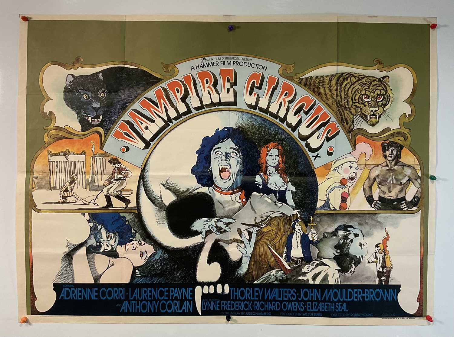 Lot 413 - VAMPIRE CIRCUS (1972) UK Quad film poster for...
