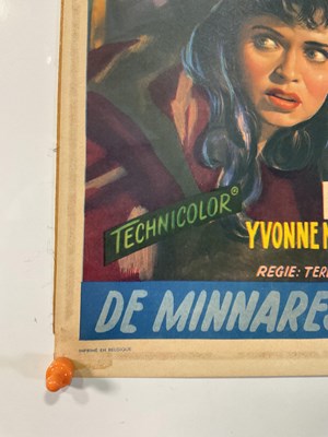 Lot 410 - BRIDES OF DRACULA (1960) Belgian film poster,...