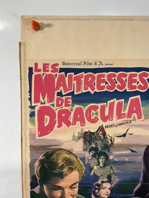 Lot 410 - BRIDES OF DRACULA (1960) Belgian film poster,...